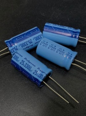 20个=78元3300UF 25V老款红宝石Rubycon天蓝色W TWSS铝电解电容器