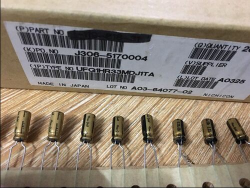 100只=32元 尼吉康nichicon fine gold FG  0.33UF 50V电解电容器