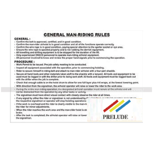 船用IMO标志标牌 人具运输一般规则420 X 297MM