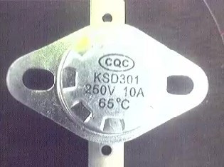 KSD301 KSD201 250V10A65度 突跳式温控器 温控开关 常闭型