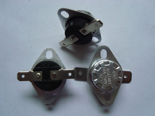 KSD301 KSD201 250V10A55度 温控器 圆形 固定耳 两脚 常闭型