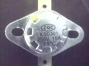 KSD301 KSD201 250V10A75度 突跳式温控器 温控开关 常闭型