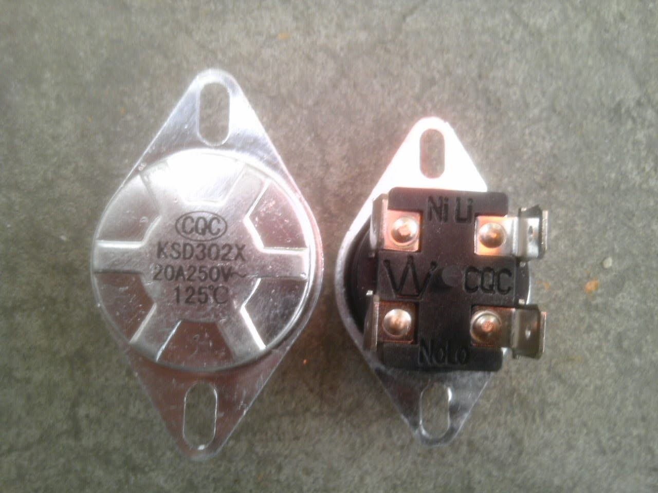 KSD302X KSD306X 250V20A 125度 圆形温控器 限温器 温控开关