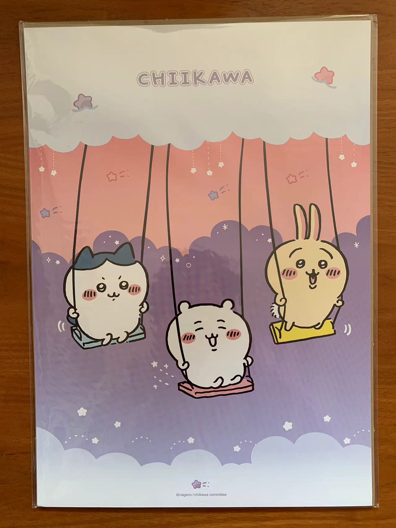 【现货包邮】chiikawa 吉伊卡哇 海报 韩国限定 周边海报 秋千款