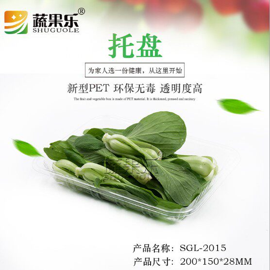 长方形水果蔬菜透明生鲜托盘新品