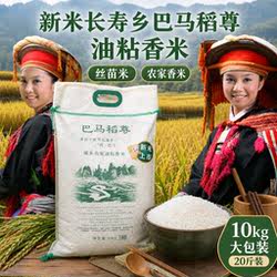 广西 长寿之乡巴马稻尊瑶乡农家油粘香米 香糯Q弹有嚼劲10kg/20斤