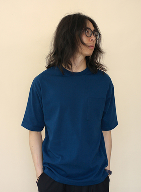 bea*ms高克重高品质宽松版型口袋T三色