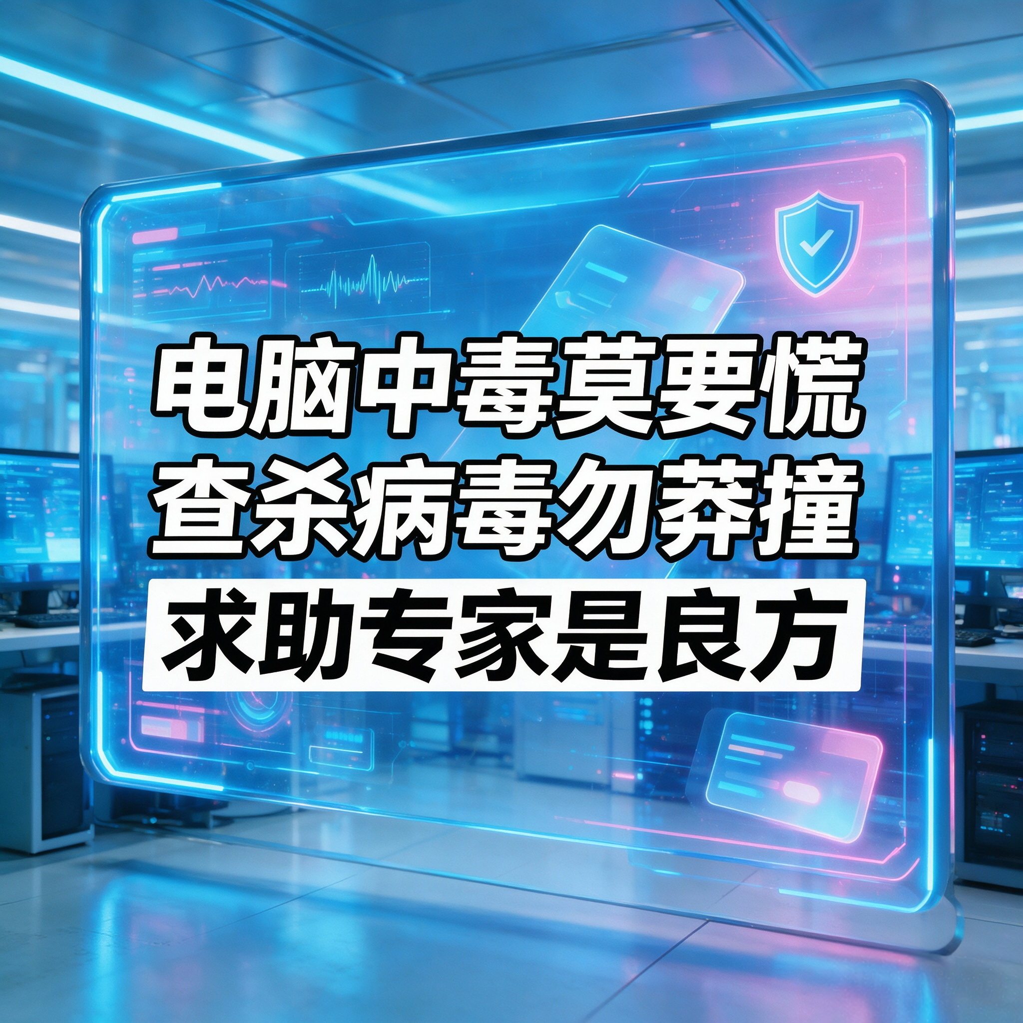 清理病毒木马电脑中毒电脑中木马被控制系统被控制电脑故障维修