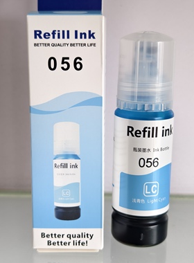 RefillInk墨水056 LC号浅蓝墨水L8058喷墨打印机多功能一体式墨水