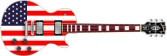 Stars and Stripes Les Paul小吉他 3D手工纸模型diy非成品