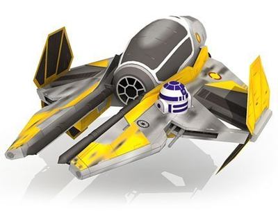 3D纸模型DIY星球大战ETA-2 Anakins Jedi Starfighter纸质说明