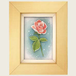 满68包邮满68包邮玫瑰花 3d剪纸纸浮雕diy不含框 纸质说明