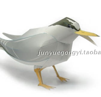 满68包邮飞鸟白额燕鸥3d立体折纸动物纸模型儿童亲子手工制作diy