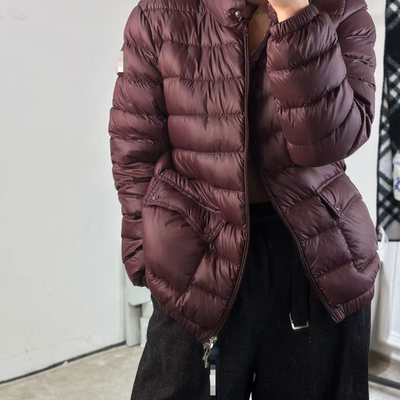 女款轻薄立领短款羽绒服2025秋冬季新品童装加厚夹克外套亲子款