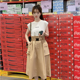大货已出工装风大口袋拼接假两件连衣裙8270P125178，女装连衣裙，浙宝265