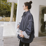 oversize工装风衣外套女春秋2025新款短款小个子小众高级感时尚，女装短外套，浙宝265