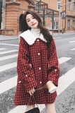 大货小香风90白鸭绒羽绒内胆毛呢外套8141P235控368，女装毛呢外套，浙宝265