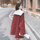 大货小香风90白鸭绒羽绒内胆毛呢外套8141P235控368，女装毛呢外套，浙宝265