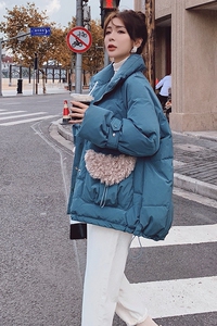 大货 2021 口袋拼毛小服外套 8872 P165 控价248图片