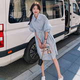 大货已出条纹衬衫裙8200P105158，女装连衣裙，浙宝265