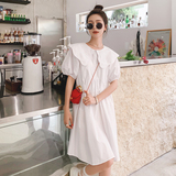 白色连衣裙8002P90控价138，女装连衣裙，浙宝265