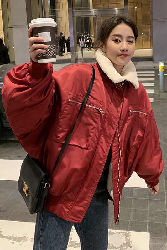 大货已出兔毛内胆棒球服外套8703P170控价258,女装短外套,浙宝265