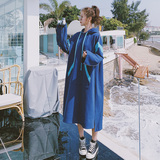 大货2022春中长款宽松撞色连帽套头卫衣裙8751P115控价168，女装卫衣/绒衫，浙宝265