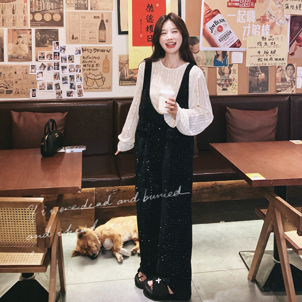 绒感小香风连体裤7053P135控208，女装连体裤，浙宝265