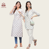 传统服饰日常白色 衣服纯棉印花上衣七分袖 印度高端服装 女装