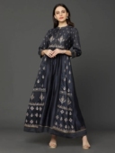 2印度轻奢风连衣裙丝绵刺绣印花含内衬气质高级A字长裙