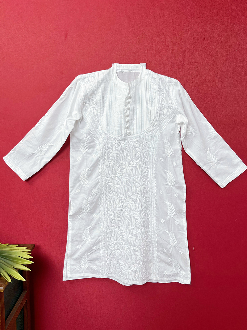 印度瑜伽大師服純棉白色上衣