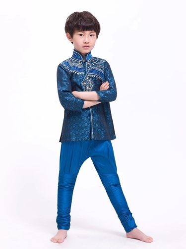 印度传统民族服饰男童套装礼服表演服少儿舞台服正宗印巴风