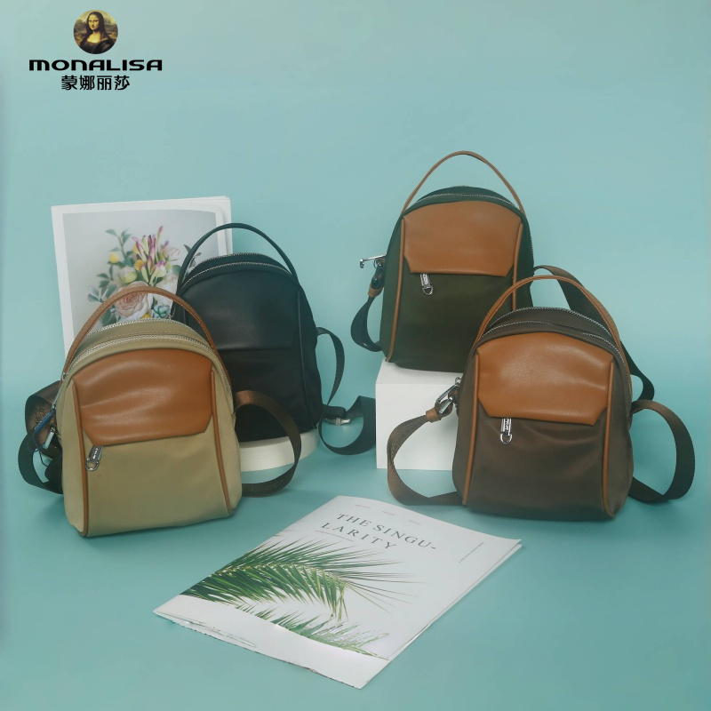 蒙娜丽莎女包2025夏季新款潮小巧精致时尚牛津布蛋蛋包斜挎单肩包