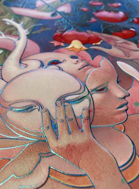 James Jean詹姆斯简 亚当 限量版画 正品收藏