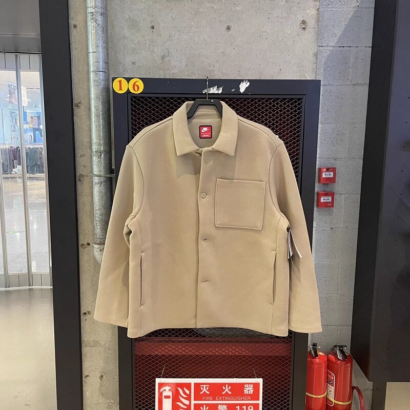 Nike/耐克官方正品新款男子保暖宽松单排扣休闲夹克外套FB8168