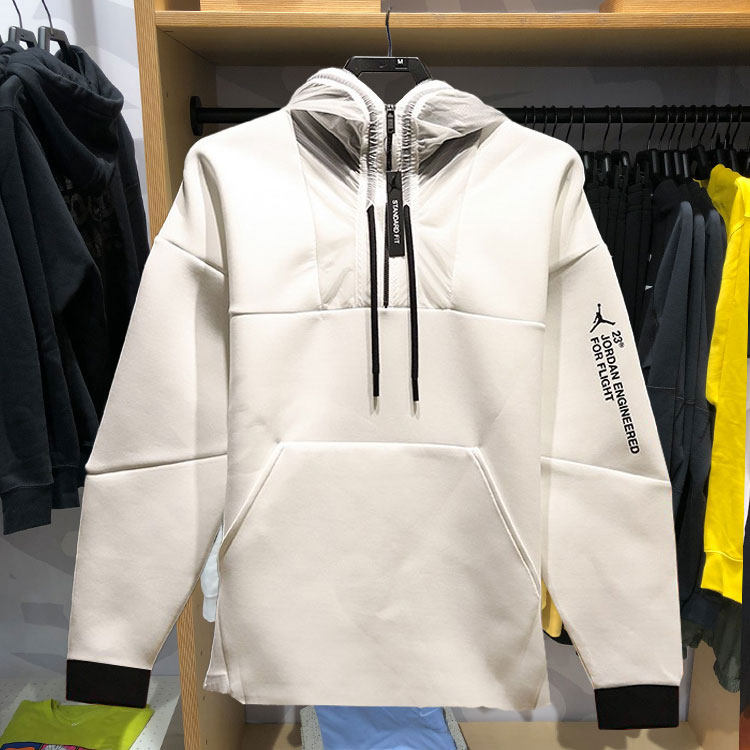 Air Jordan 太空棉AJ新款男子篮球运动卫衣套头连帽衫AT9780-100