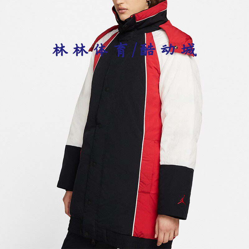耐克女子可拆帽保暖羽绒服