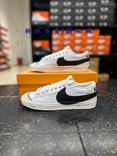 DN2158 Nike耐克Blazer Jumbo开拓者黑白勾低帮男板鞋 101 Low