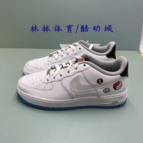 耐克女子透明贴纸空军一号板鞋