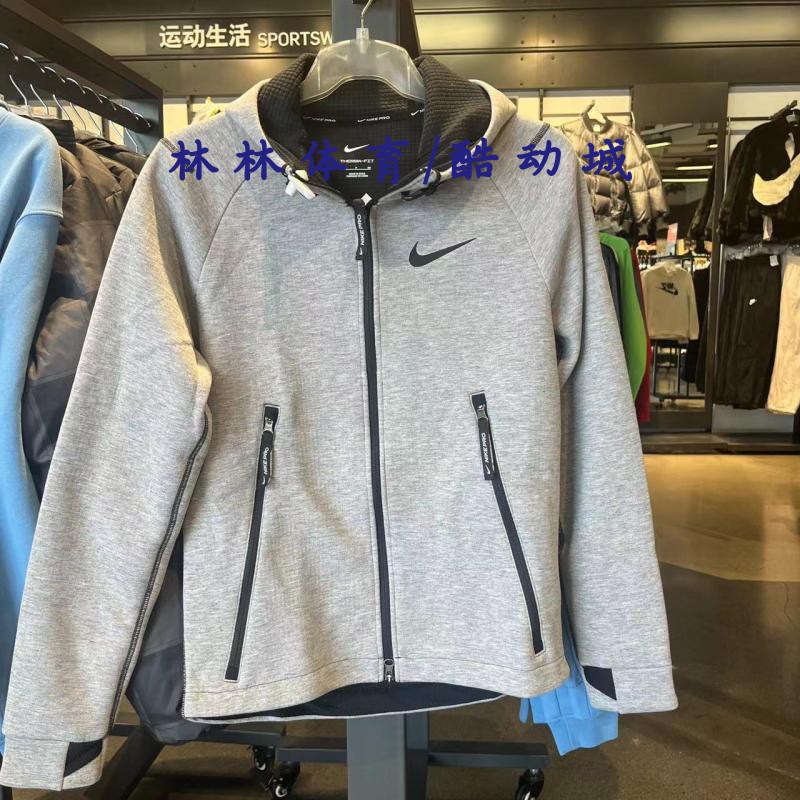 耐克男连帽秋冬新款梭织夹克