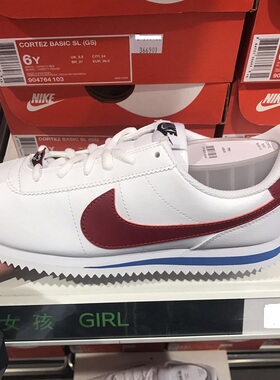 NIKE CORTEZ BASIC SL 大童AA3496 黑白阿甘904764-AV3519-BQ5297