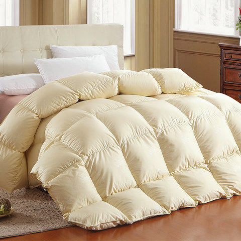 五星级酒店95白鹅绒加厚羽绒被