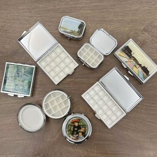 水彩颜料分装盒 旅行便携迷你金属小盒子 12格16格18格 特价款