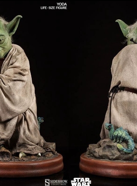 正品现货 sideshow 1:1 星球大战 尤达 正版雕像模型