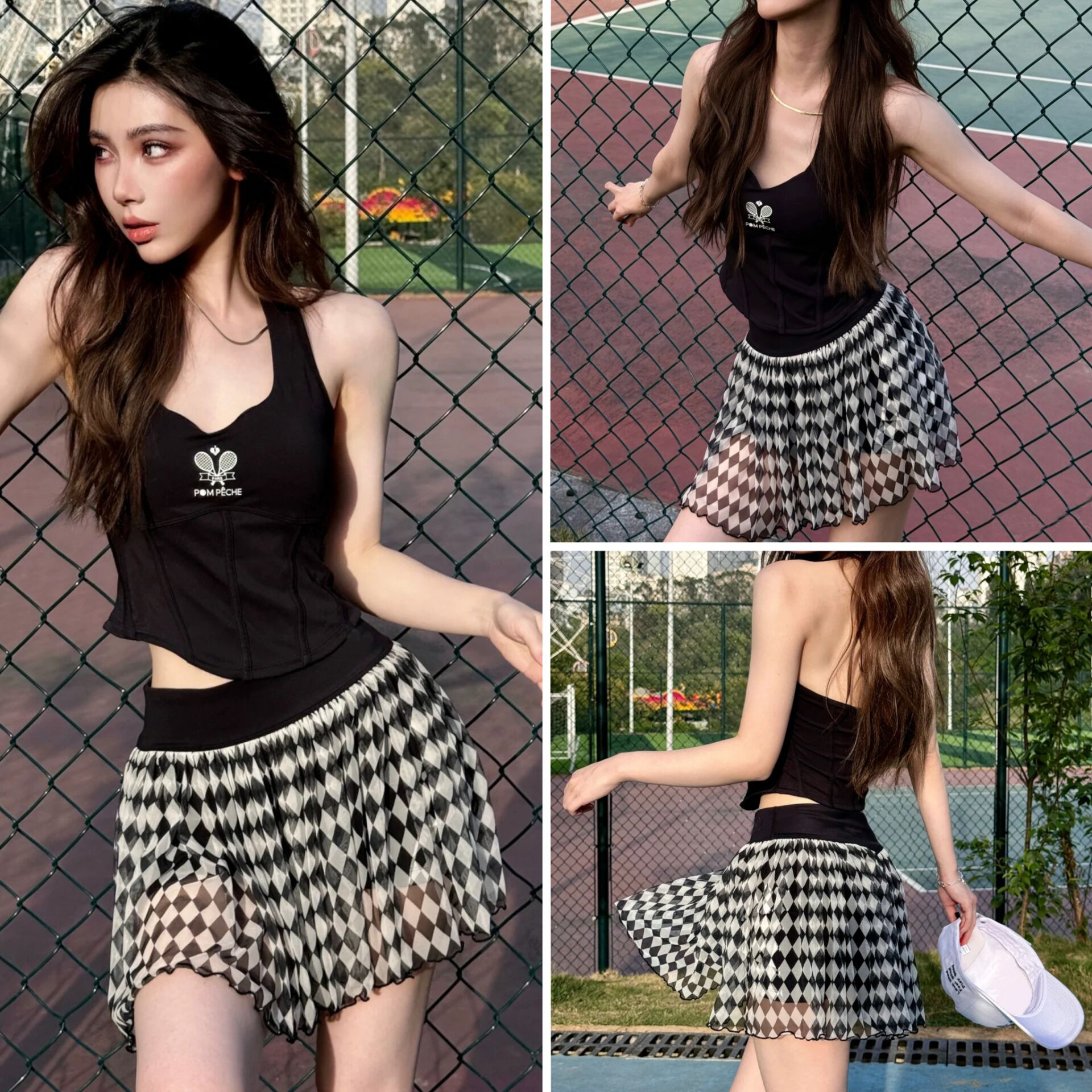 2025春夏薄款运动短裙防走光羽毛球网球百褶裙户外网纱瑜伽短裙女,运动服/休闲服装,运动半身裙,淘宝优惠券,粉丝福利购,淘宝优惠卷