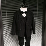 Демисезонный детский пиджак классического кроя, жилет, платье, комплект, костюм мальчика цветочника, манекен головы, куртка