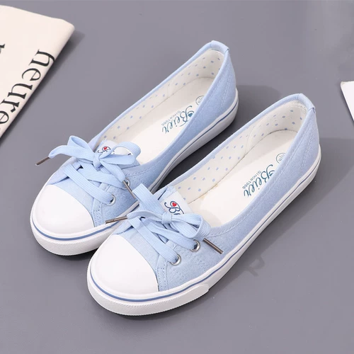 Belishoukou Spring и Summer Corean Casual Flat Canvas обувь