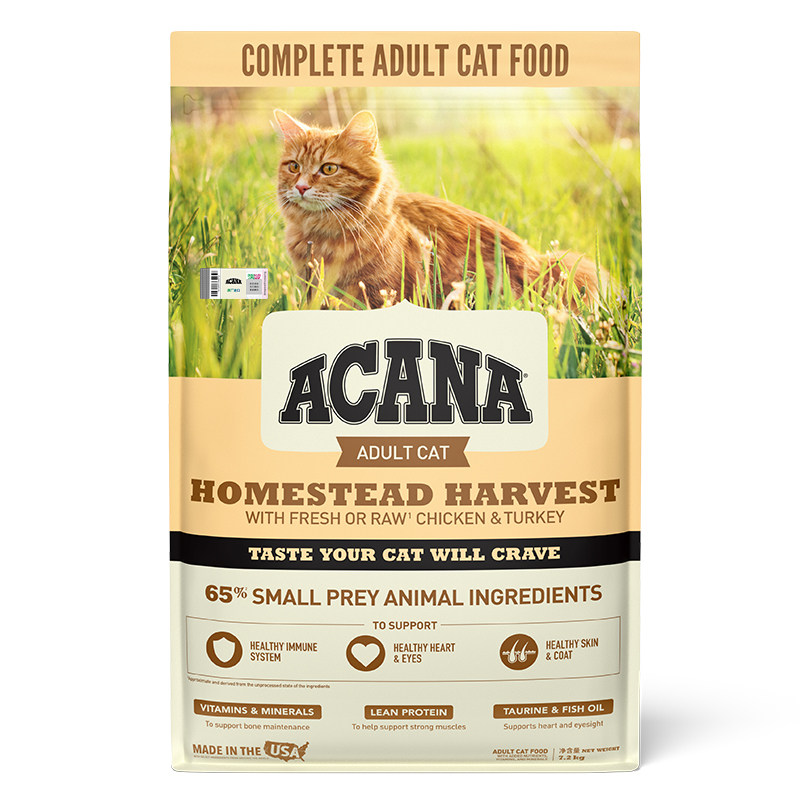 腐败猫-爱肯拿ACANA丰收家园室内大餐猫粮