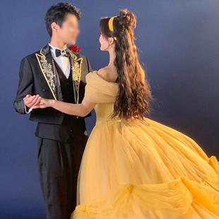 迪士尼在逃公主裙高级感成人礼生日礼服艺考演出服cosplay公主裙
