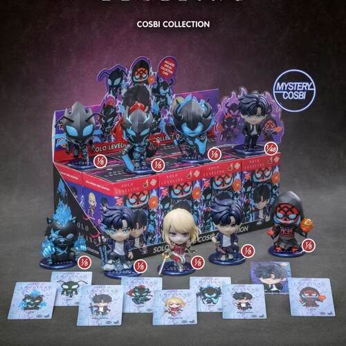 正版Hot Toys我独自升级COSBI盲盒迷你人偶手办公仔摆件潮玩礼物
